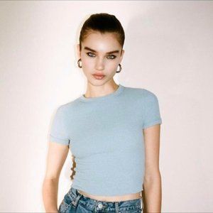 urban outfitters ribbed cotton baby tee